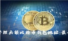 如何安全管理大额比特币