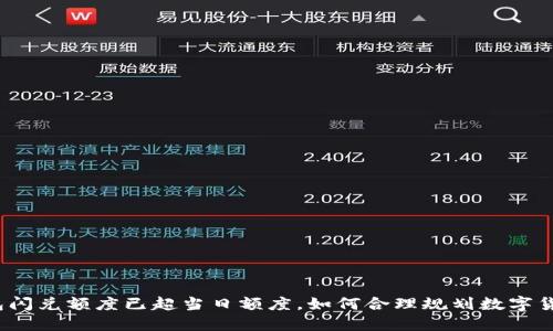 : TP钱包闪兑额度已超当日额度，如何合理规划数字货币交易？